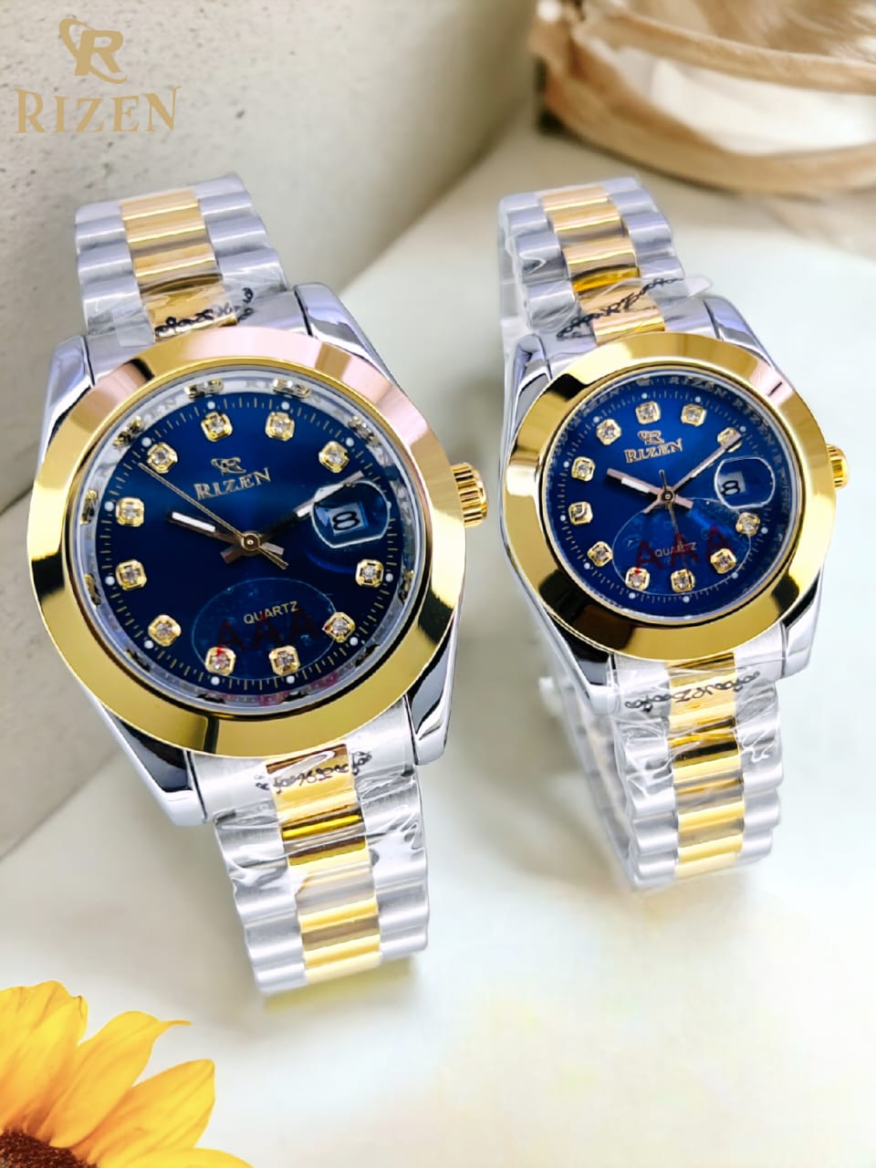 Rizen Couple Watch Official 1year  warranty